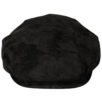Scala | Rustic Leather Ivy Cap | 160295 | front | BLACK