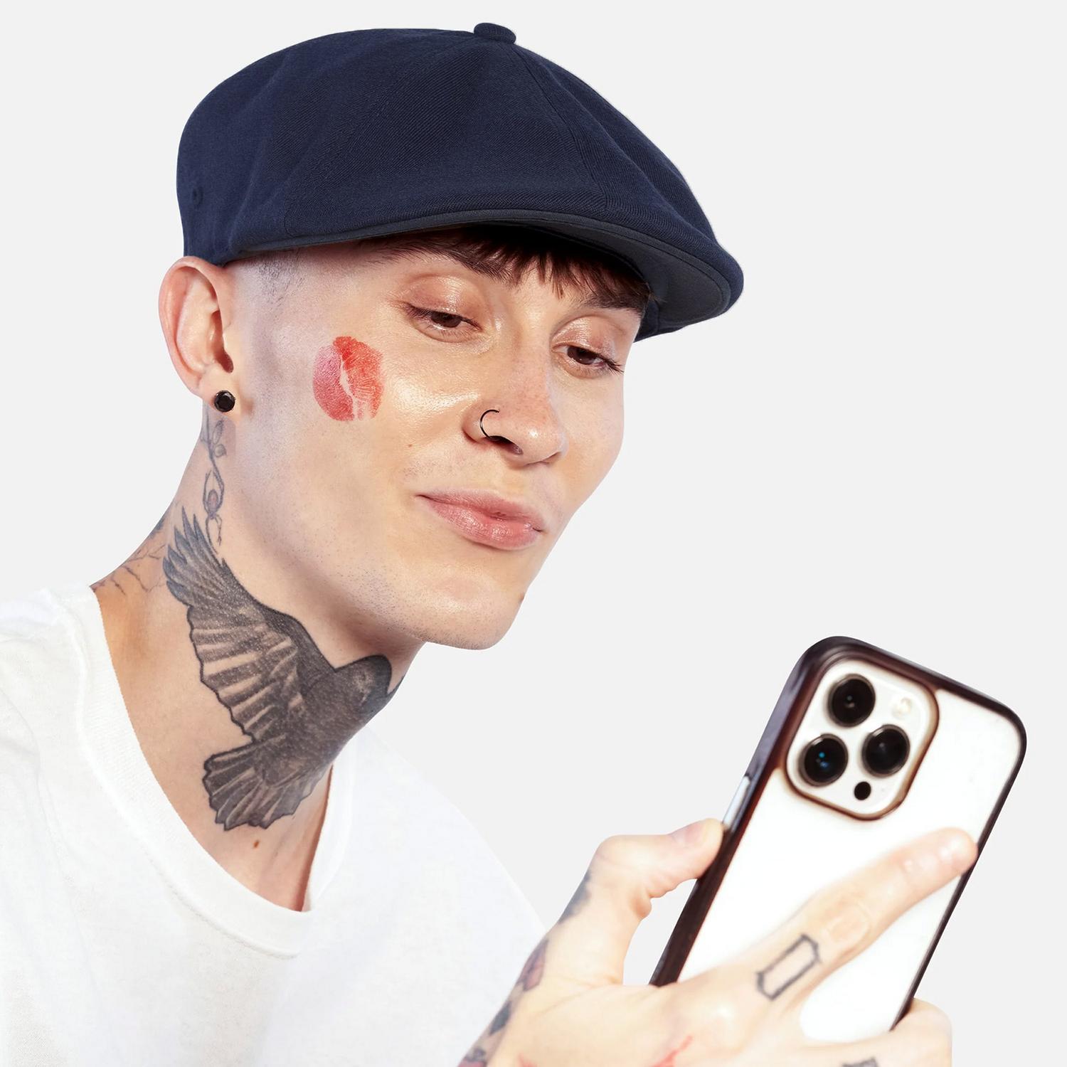 Kangol | Wool Blend Flexfit 504 Ivy Cap | 160833 | lsmone | DARK BLUE