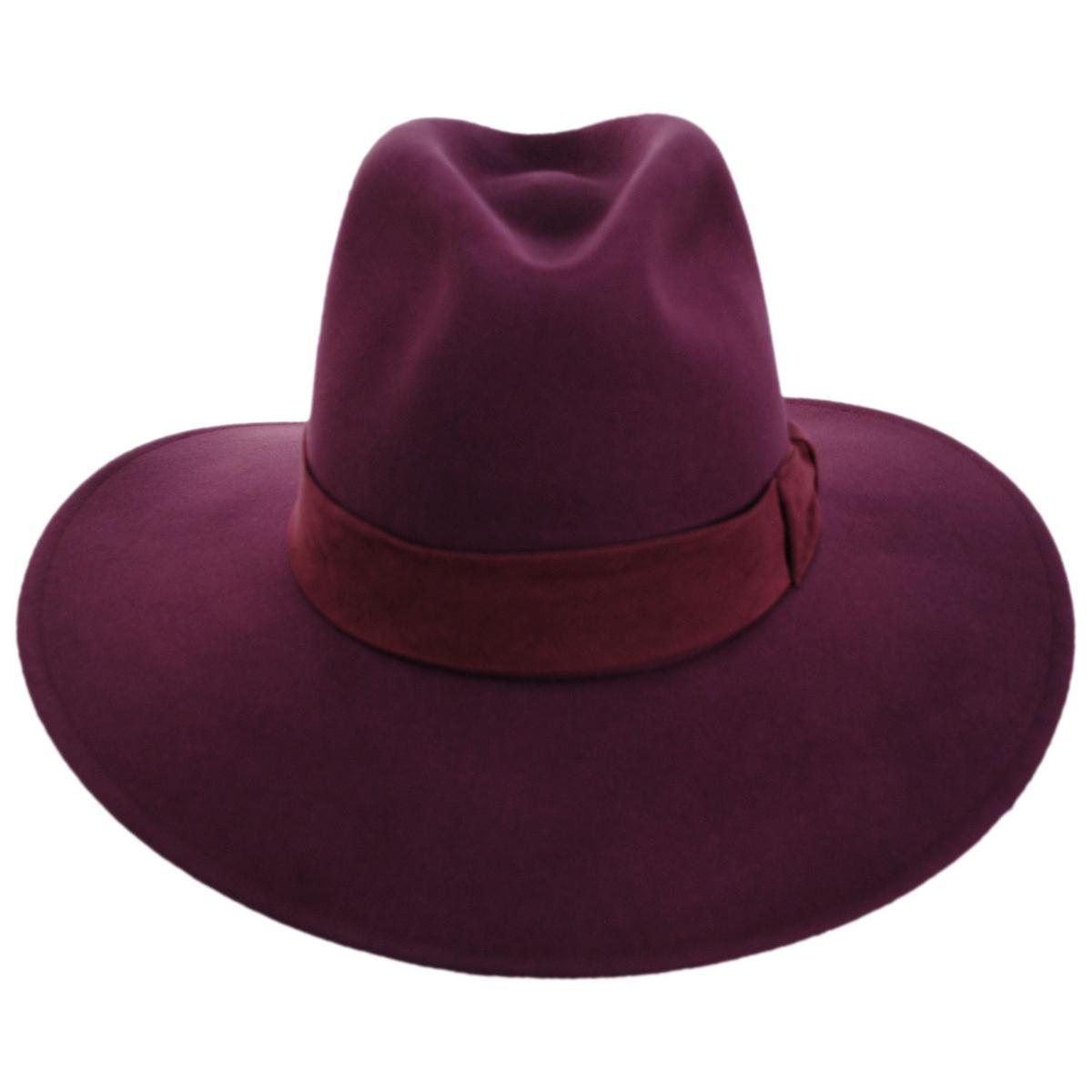 BRIXTON HATS | Layton Comfort Wool Felt Fedora Hat | 123930FW25 | front | PORT/PORT