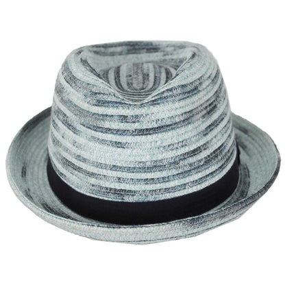 Bailey 1922 | Riggs Toyo Straw Trilby Fedora Hat | 127943 | front | BLUE