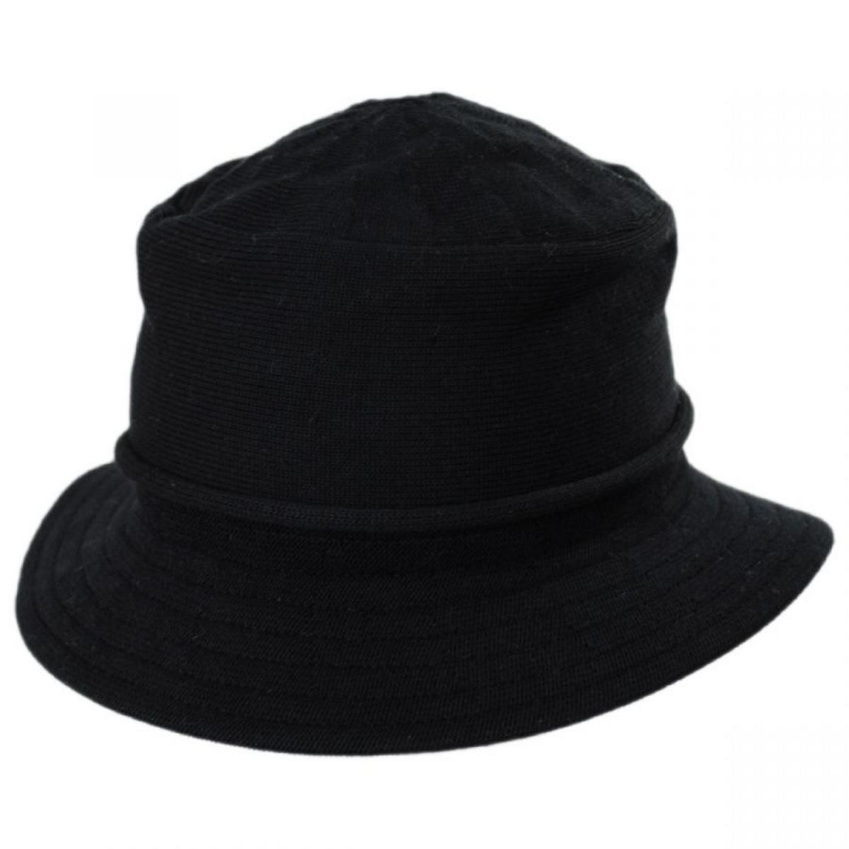 Parkhurst | Beach Cotton Knit Bucket Hat | 187151 | lead | BLACK