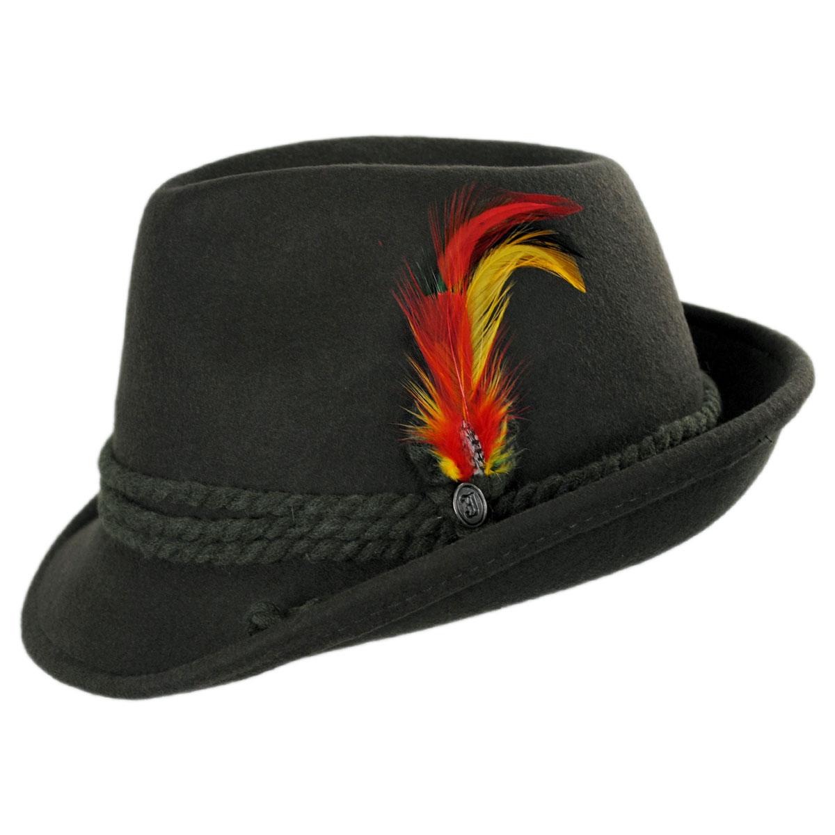 Jaxon Hats | Wholesale Alpine Wool Felt Fedora Hat B2B Pre-Pack | B2B157001 | profile | MOSS