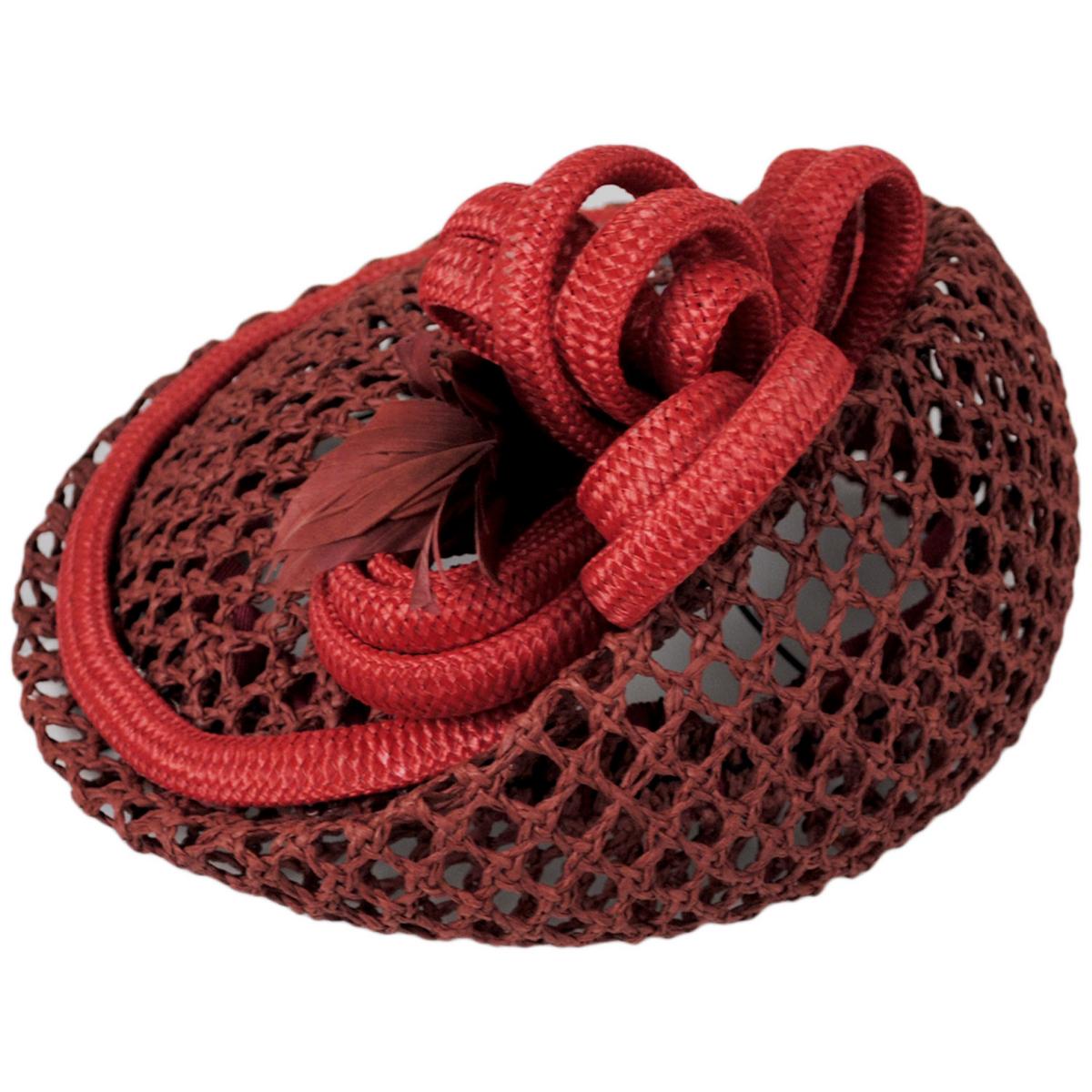 Kathy Jeanne | Trellis Mesh Toyo Straw Pillbox Hat
