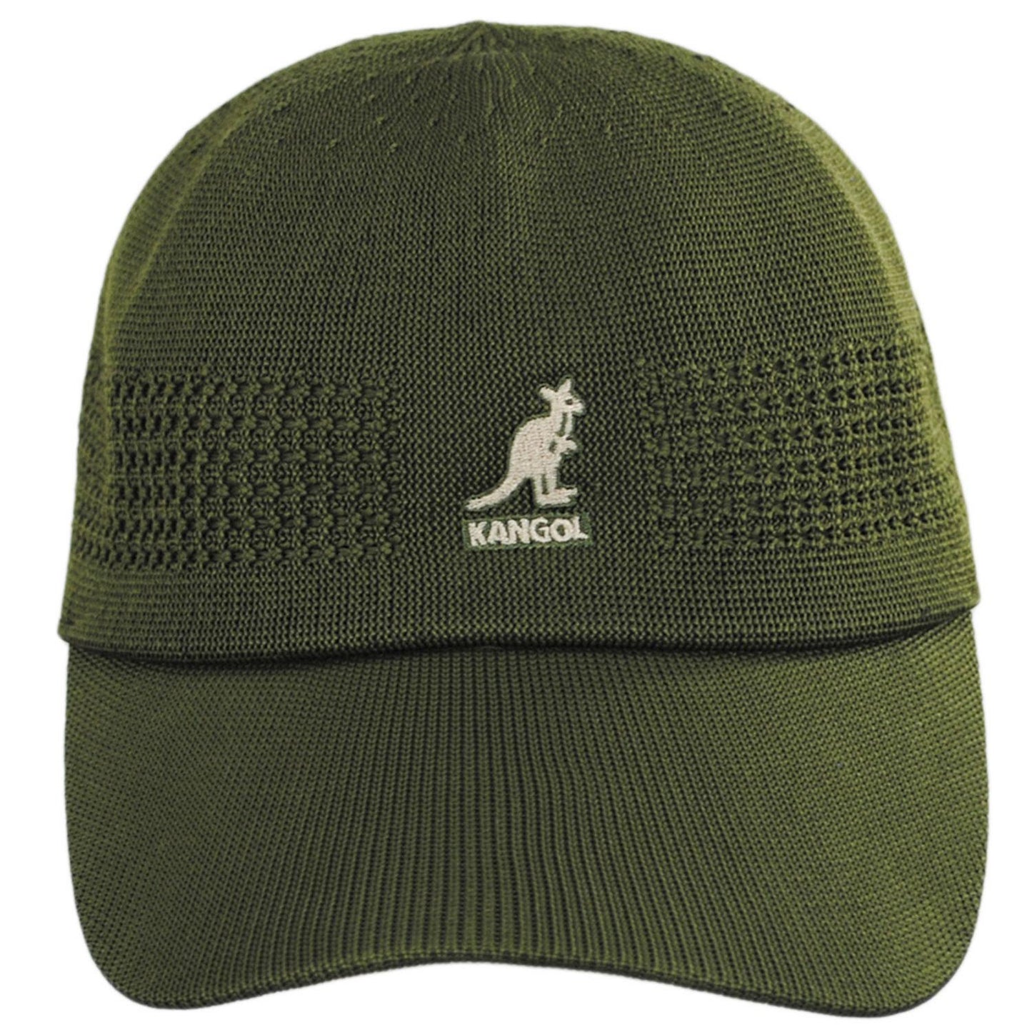 Kangol | Tropic Ventair Spacecap Fitted Baseball Cap | 201105 | front | ARMY GREEN