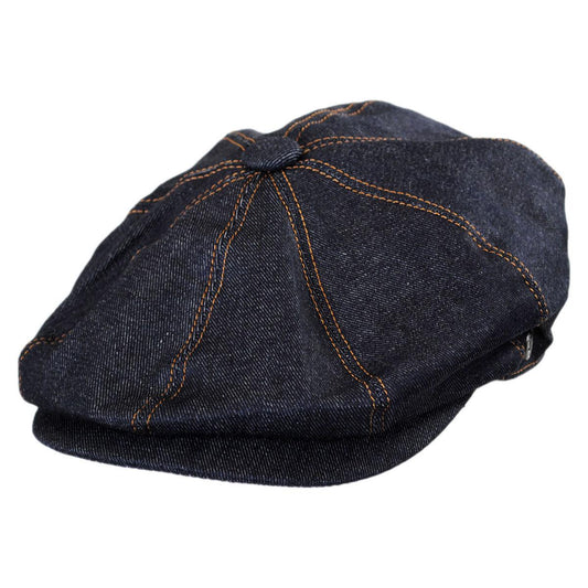 Jaxon Hats | Wholesale Denim Cotton Newsboy Cap B2B Pre-Pack | B2B167775 | lead | DENIM BLUE