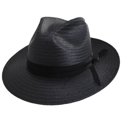 Bailey 1922 | Winstone Raindura Straw Fedora Hat - Black | 127743SS24 | lead | BLACK