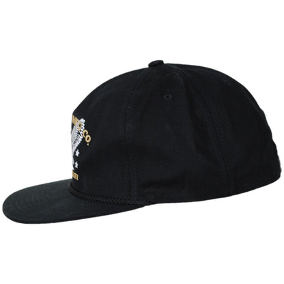 BRIXTON HATS | Lamont Cotton Snapback Baseball Cap | 201887 | profile | BLACK