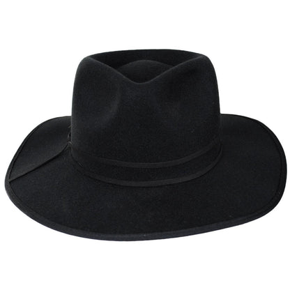 Scala | Thalia ProvatoKnit Rancher Fedora Hat | 123491 | front | BLACK