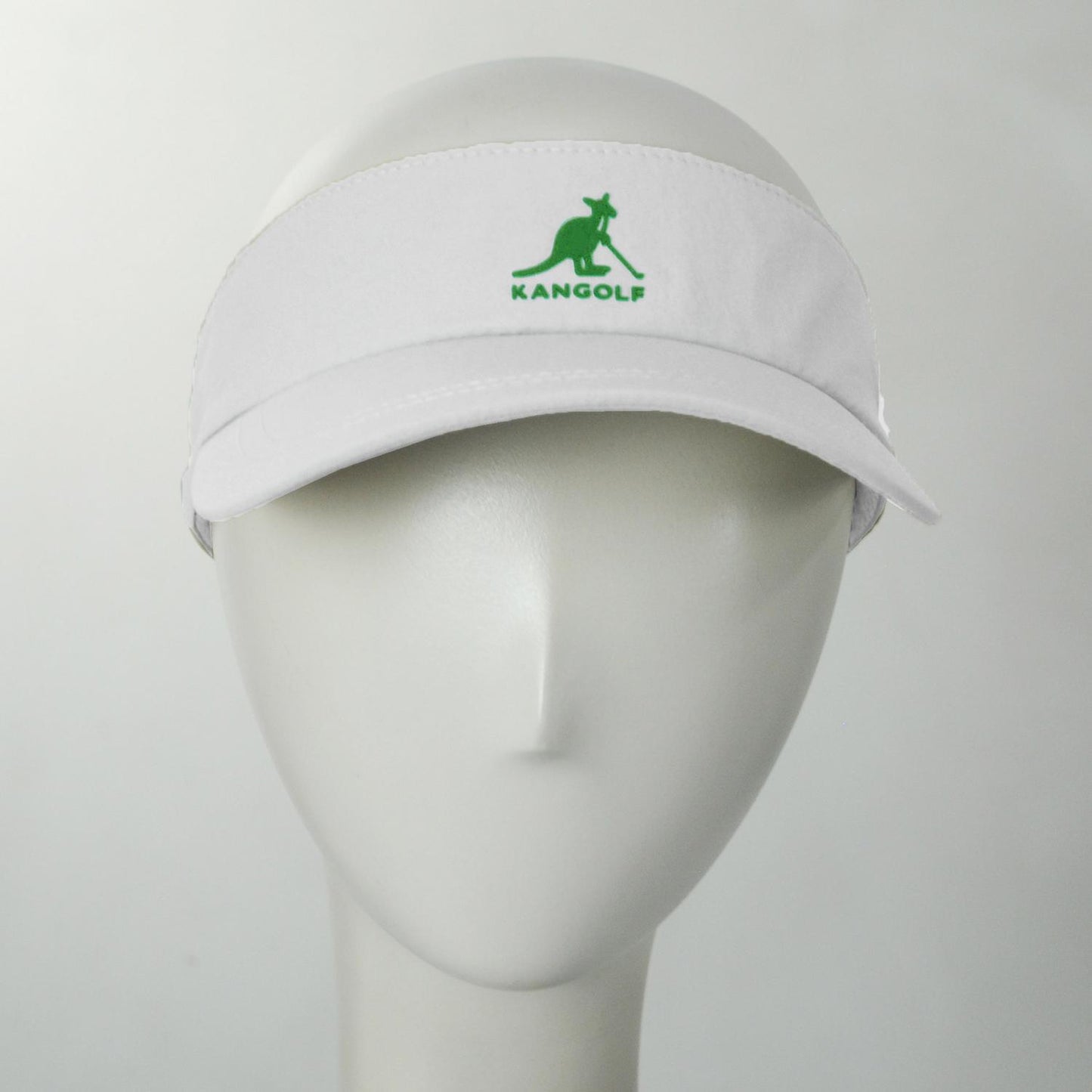 Kangol | Kangolf Cotton Visor | 195608 | front | WHITE