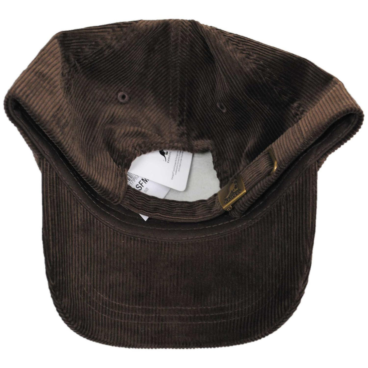Kangol | Logo Corduroy Strapback Baseball Cap Dad Hat | 201182 | under | BROWN