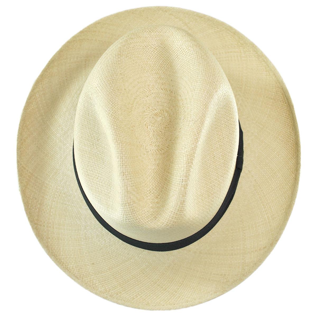 Jaxon Hats | Brisa Grade 8 Panama Straw Fedora Hat | 127121 | top | NATURAL