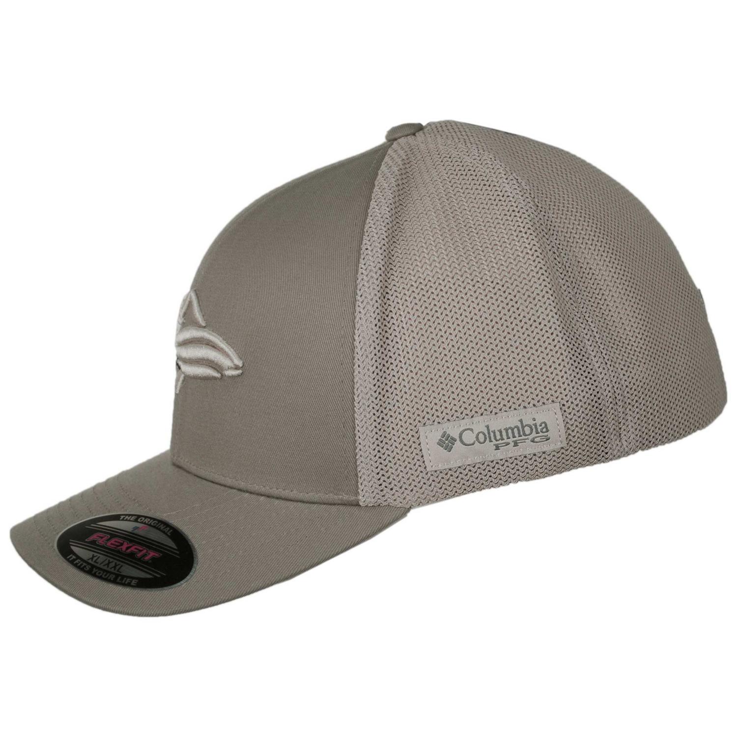 Columbia Sportswear | PFG Icon Cotton & Mesh Flexfit Fitted Baseball Cap | 400082 | profile | TUSK