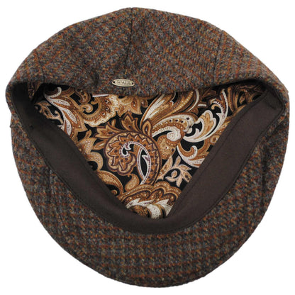 Scala | Tramel Wool Blend Ivy Cap | 160163 | under | BROWN