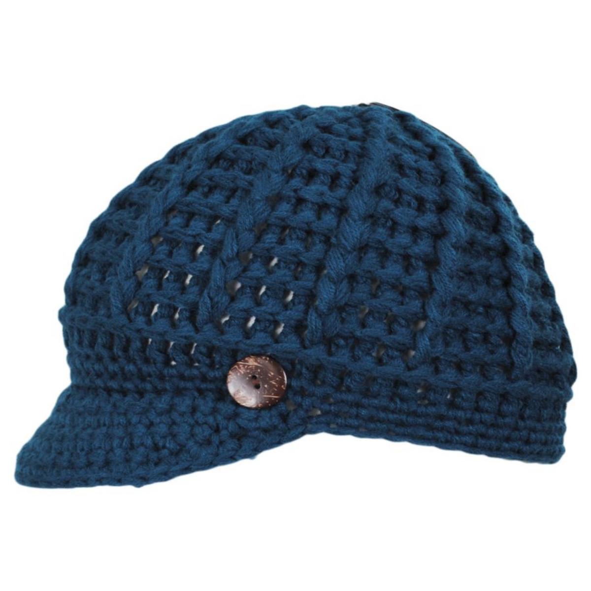 Scala | Letizia Chunky Knit Radar Cap | 106430 | profile | BLUE