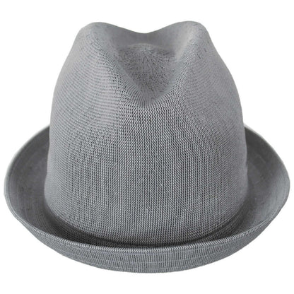 Kangol | Tropic Playa Stingy Brim Fedora Hat | 140518 | front | GREY