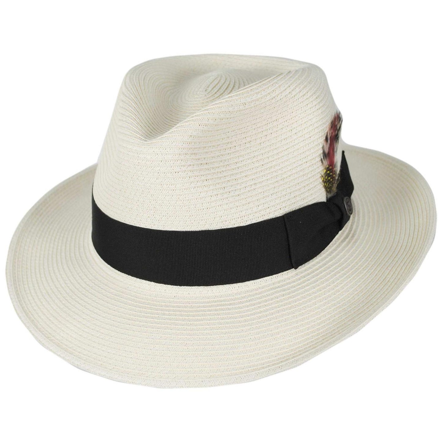 Jaxon Hats | Summer C-Crown Toyo Straw Fedora Hat | 129010 | lead | IVORY