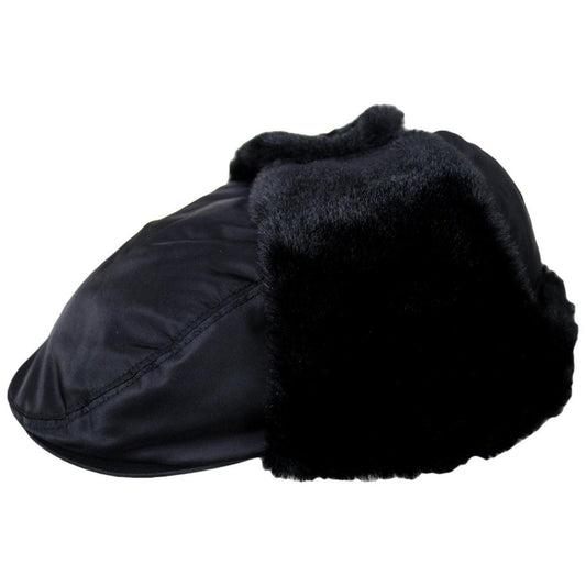 Kangol | Aviator Bugatti Earflap Ivy Cap | 161020 | profile | BLACK
