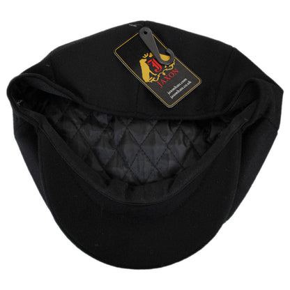 Jaxon Hats | Wholesale Pure Wool Newsboy Cap B2B Pre-Pack | B2B167767 | under | BLACK