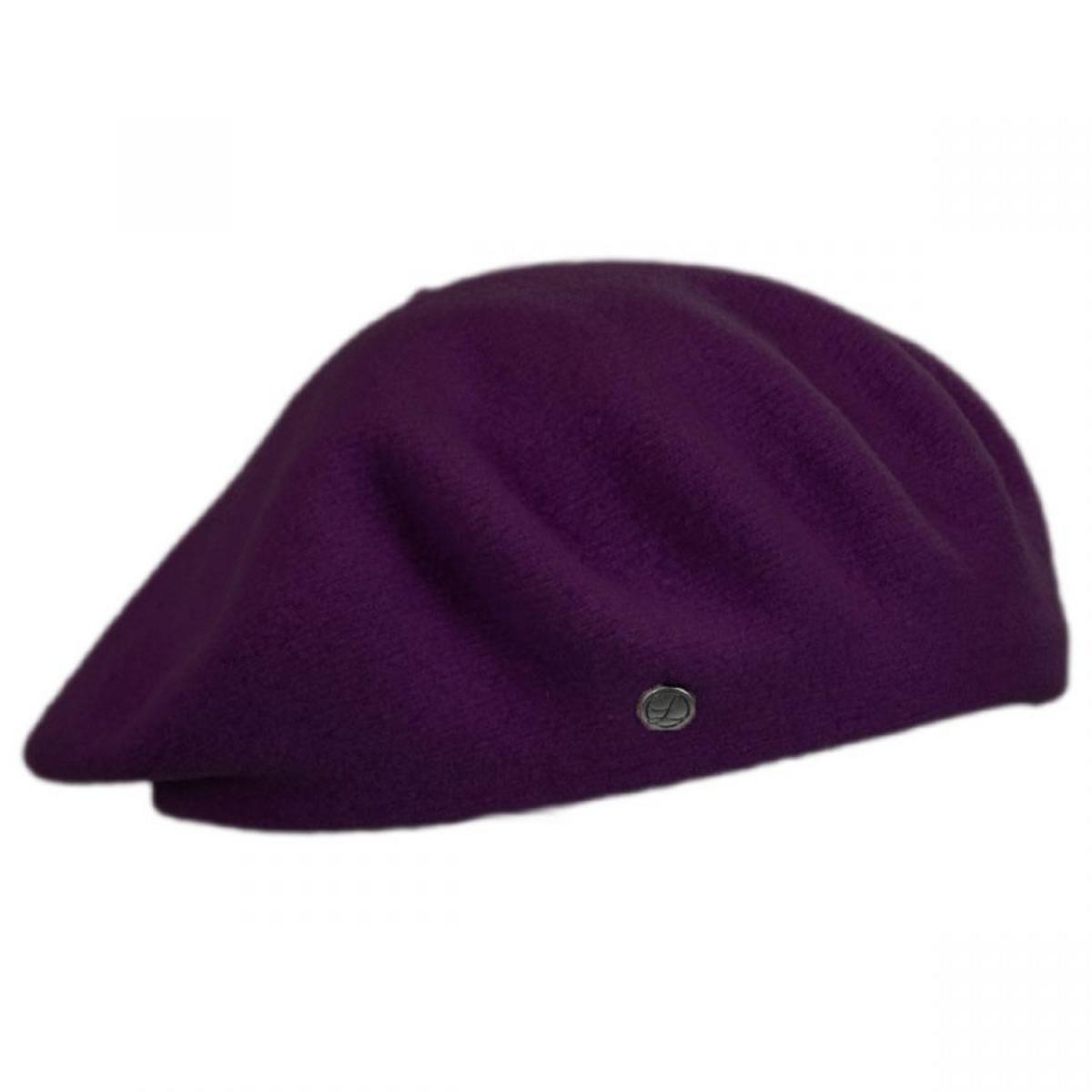 Heritage par Laulhere | Authentique Classic Wool Beret | 151058 | lead | PLUM