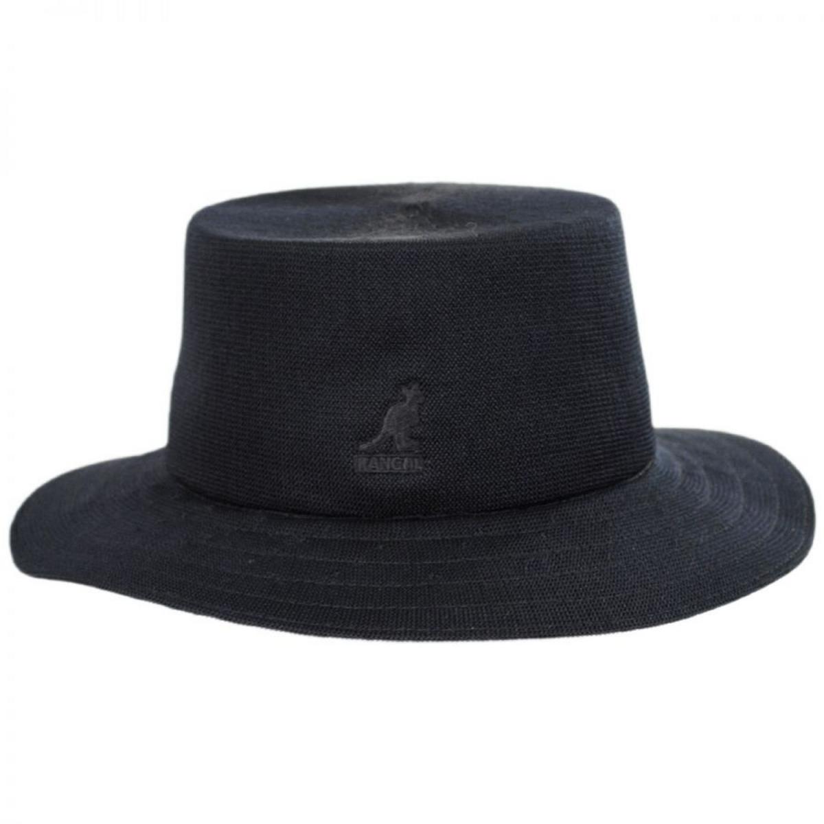 Kangol | Tropic Rap Bucket Hat | 185732 | front | BLACK