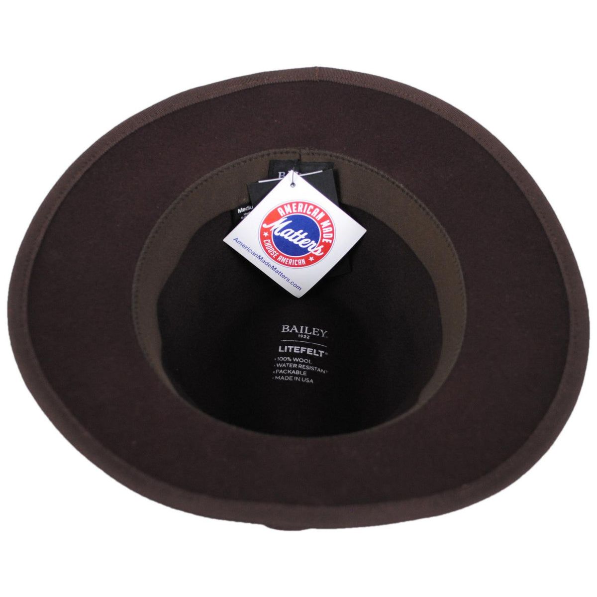 Bailey 1922 | Wanderer Wool Felt Rollable Fedora Hat | 130321 | under | SHALE