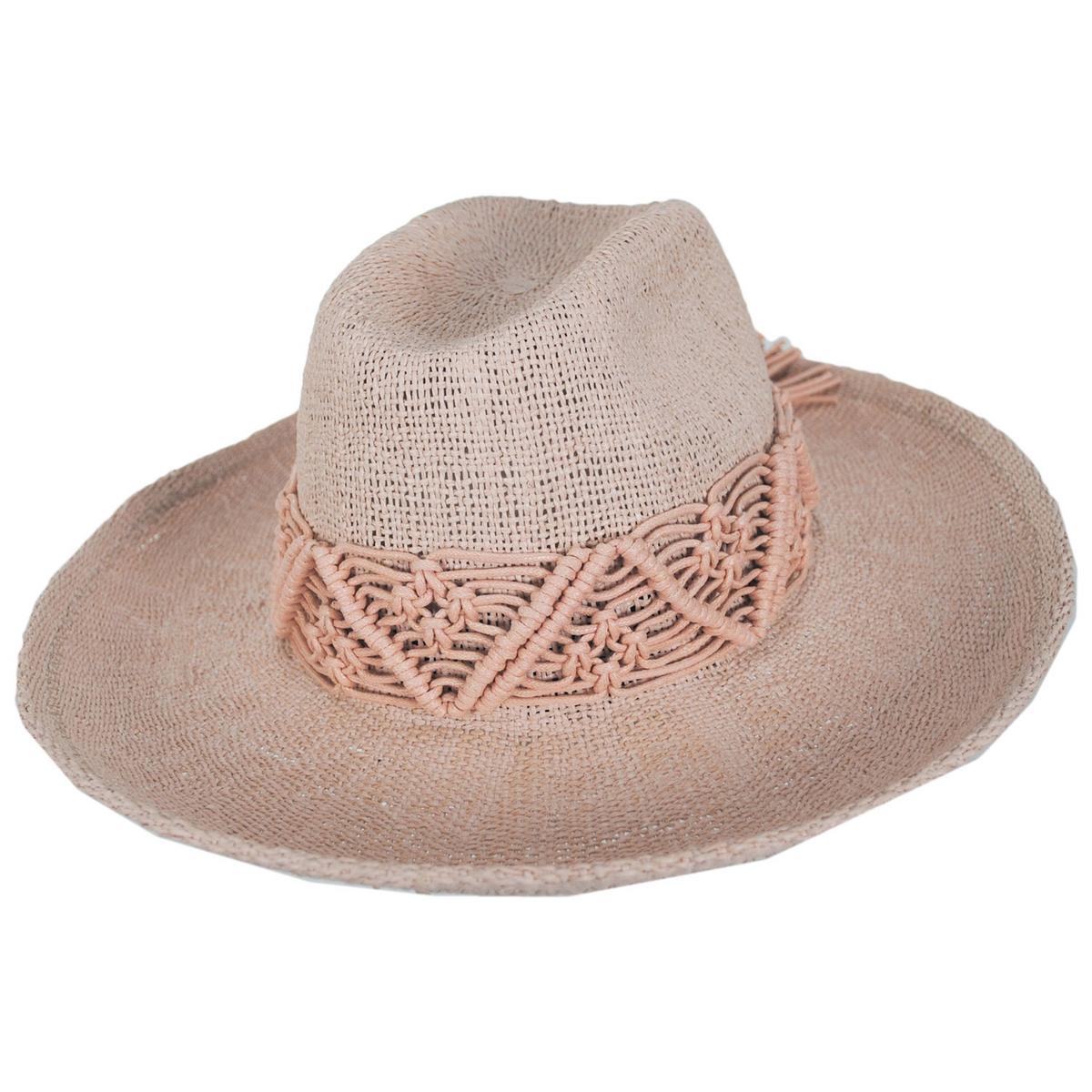 BRIXTON HATS | Matteo Bangora Straw Western Hat | 104059 | lead | SOFT PINK