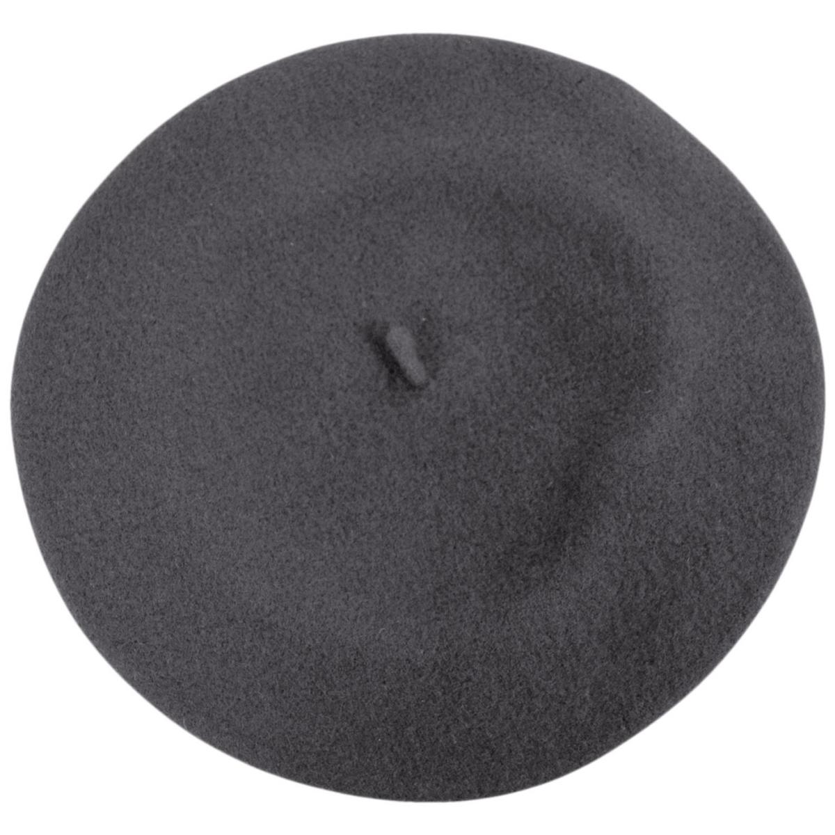 Parkhurst | Classic Wool Beret | 151124 | top | SOFT CHARCOAL