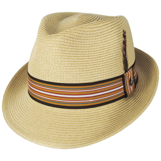 Jaxon Hats | Ridley Toyo Straw Trilby Fedora Hat | 129000 | lead | NATURAL
