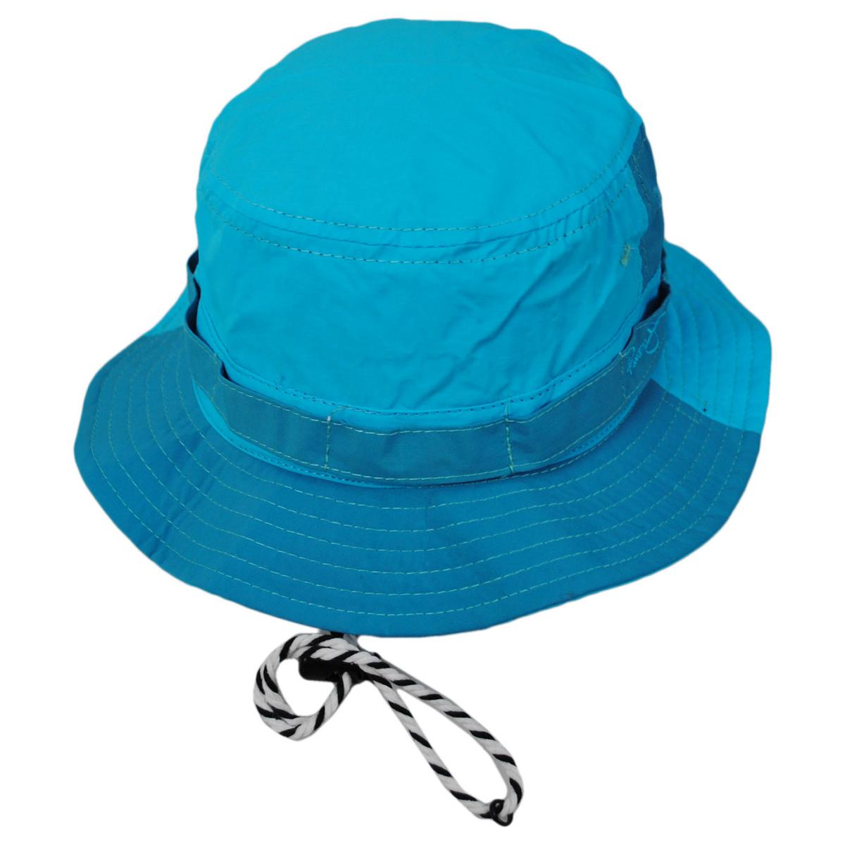 Panama Jack | Kid's Copper Nylon Boonie Hat | 508205 | front | TURQUOISE