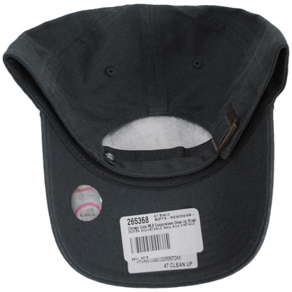 47 Brand | Chicago Cubs MLB Cooperstown Clean Up Strapback Baseball Cap Dad Hat | 203184 | under | VINTAGE NAVY