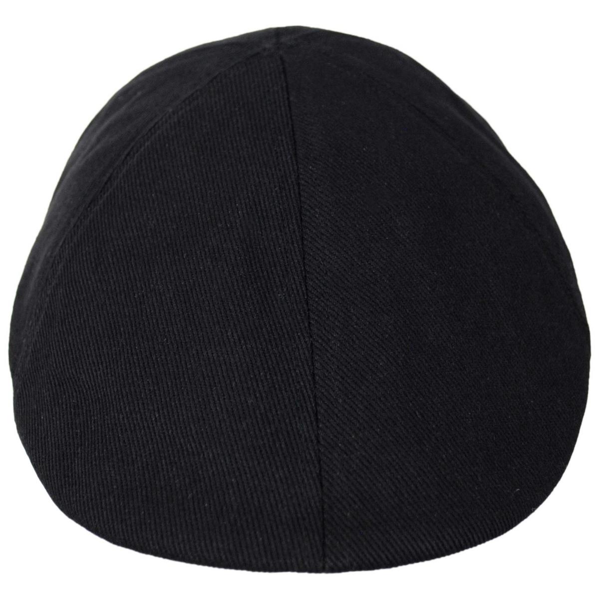 Jaxon Hats | Cotton Twill Duckbill Cap | 167739 | front | BLACK