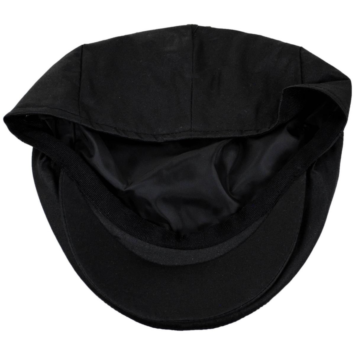 Jaxon Hats | Waxed Cotton Ivy Cap | 167742 | under | BLACK