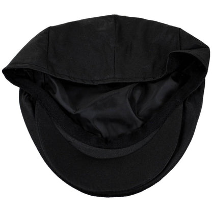 Jaxon Hats | Waxed Cotton Ivy Cap | 167742 | under | BLACK