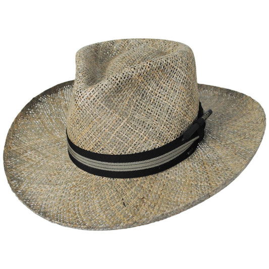 Bailey 1922 | Daxton Seagrass Straw Fedora Hat | 127883 | lead | NATURAL
