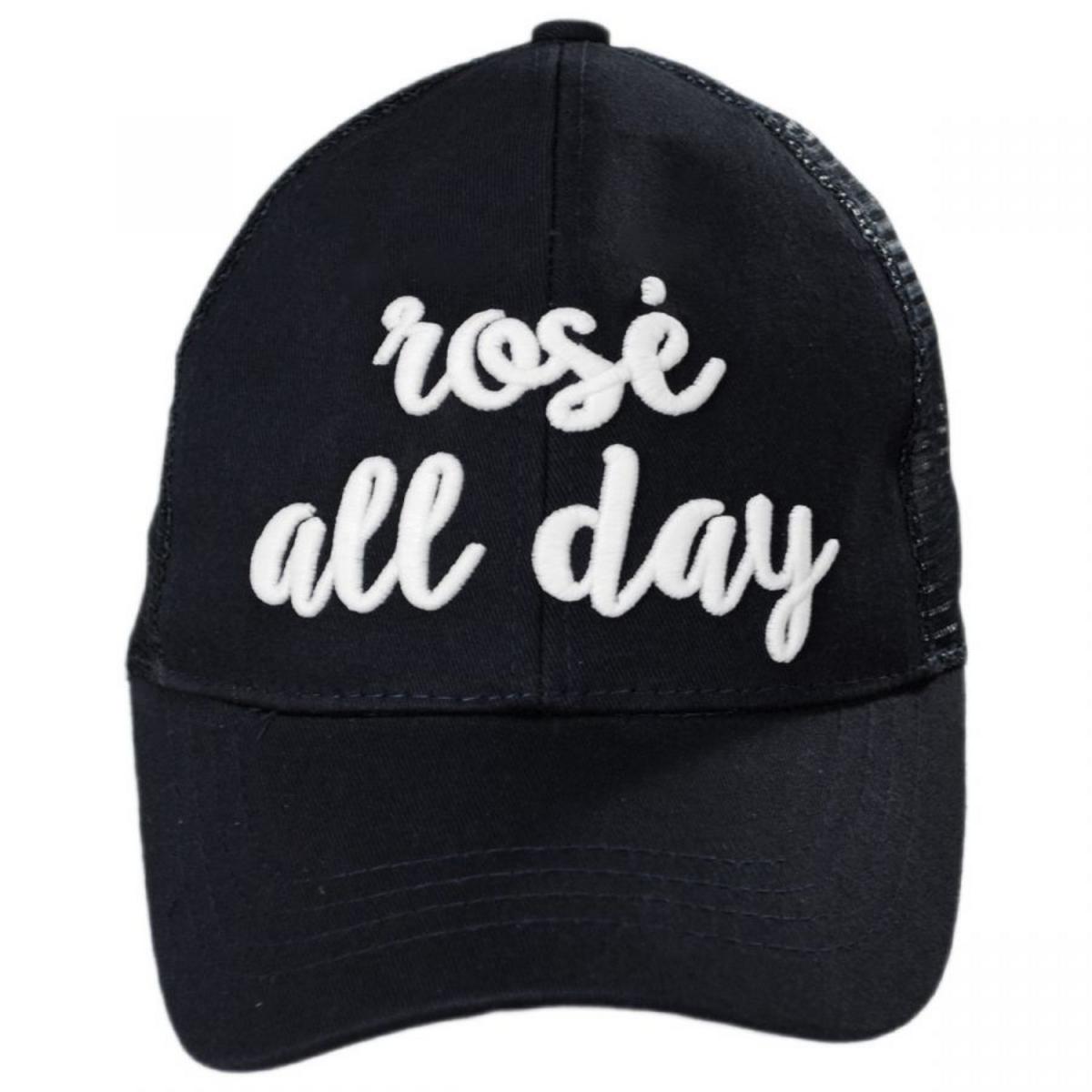 High Ponytail Rose All Day Mesh Adjustable Baseball Cap
