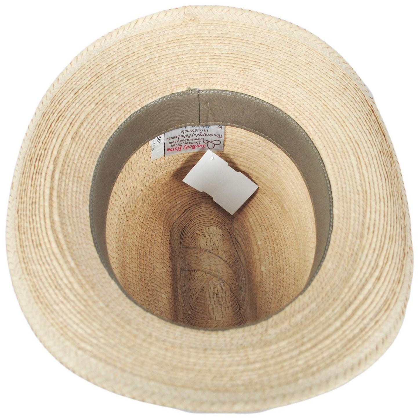 SunBody Hats | Open Road Guatemalan Fine Palm Leaf Straw Hat | 128213 | under | NATURAL