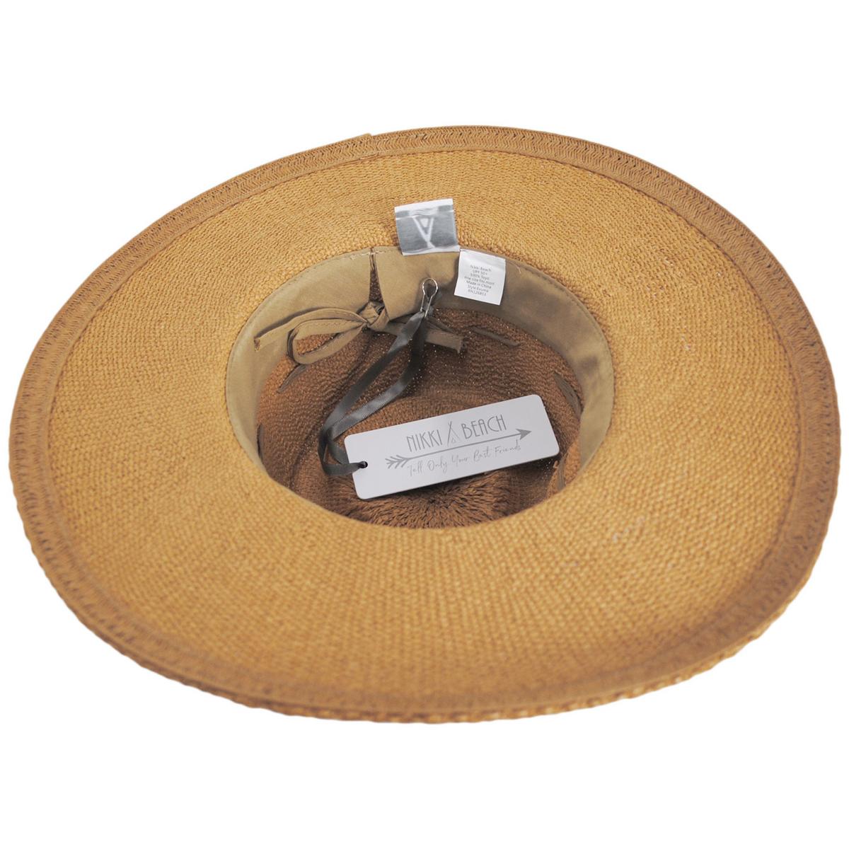 NIKKI BEACH | Exuma Bangora Straw Fedora Hat | 102671 | under | TOAST