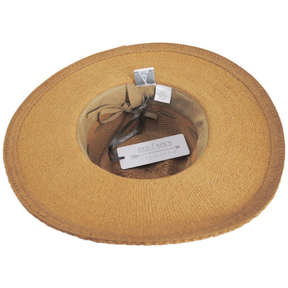NIKKI BEACH | Exuma Bangora Straw Fedora Hat | 102671 | under | TOAST