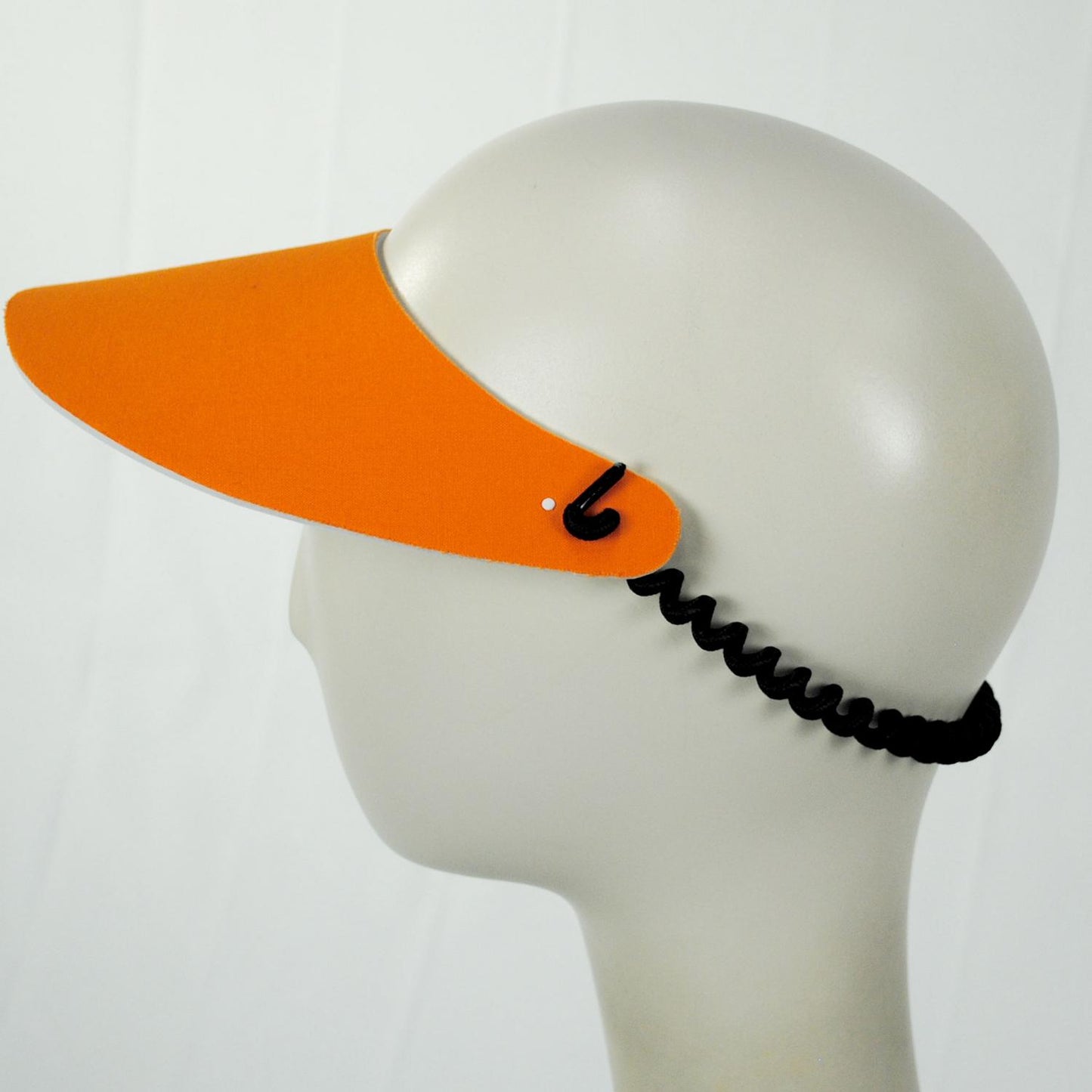 The Incredible Sunvisor | Springlace Solid Sunvisor | 196351 | profile | ORANGE