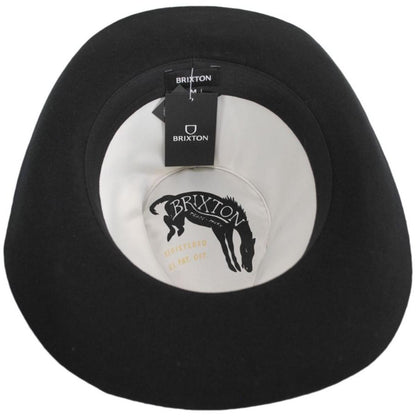 BRIXTON HATS | Duke Wool Felt Cowboy Hat | 135649 | under | BLACK