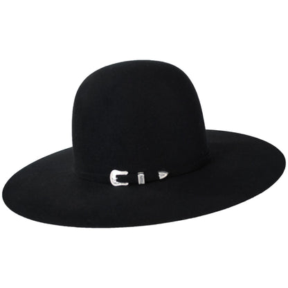 Bailey Western | Lightning Open Wool and Angora Felt Cowboy Hat | 130021 | profile | BLACK