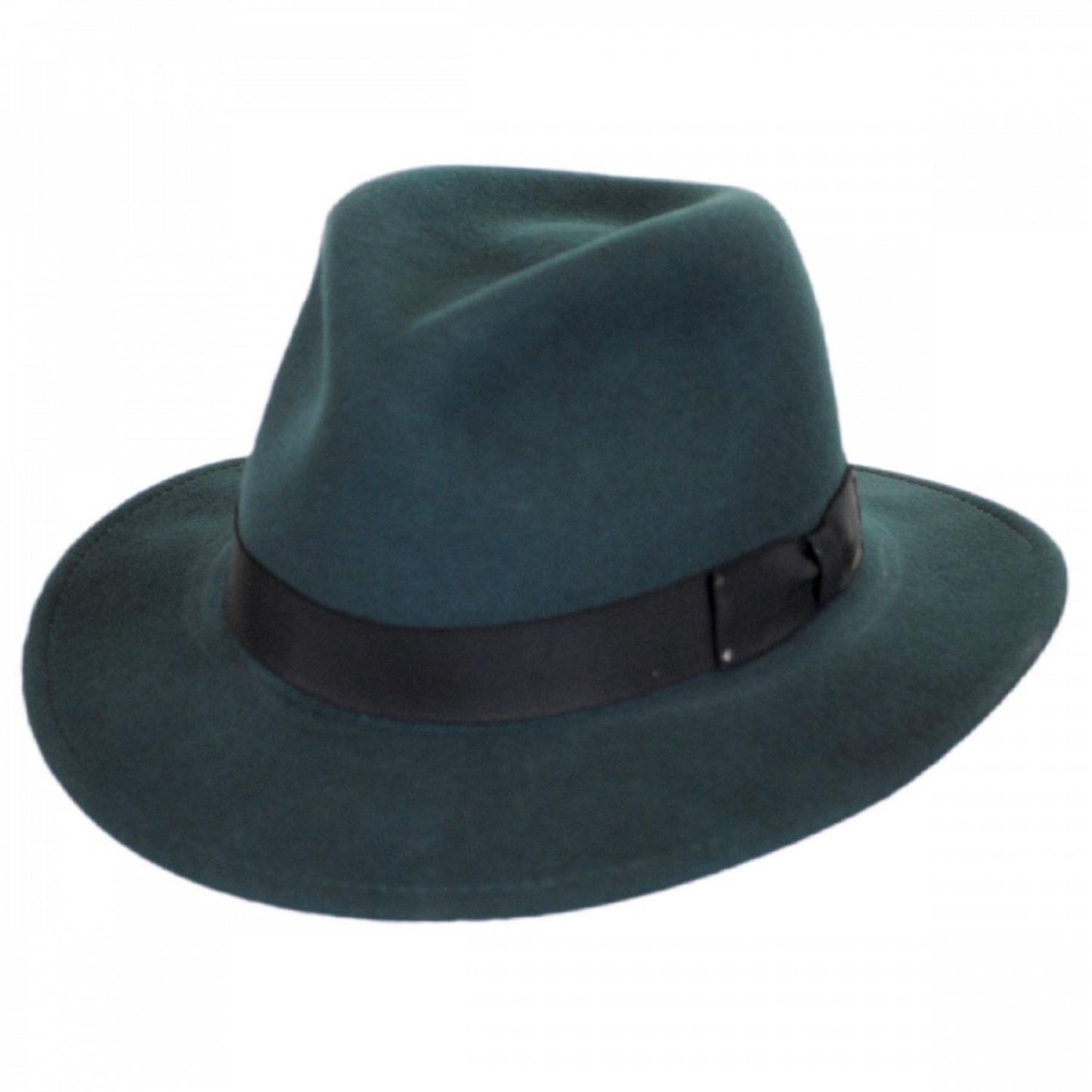 Bailey 1922 | Curtis Wool LiteFelt Safari Fedora Hat | 130019 | lead | VIRIDIAN