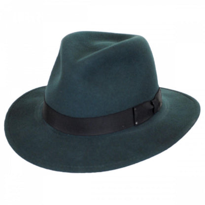 Bailey 1922 | Curtis Wool LiteFelt Safari Fedora Hat | 130019 | lead | VIRIDIAN