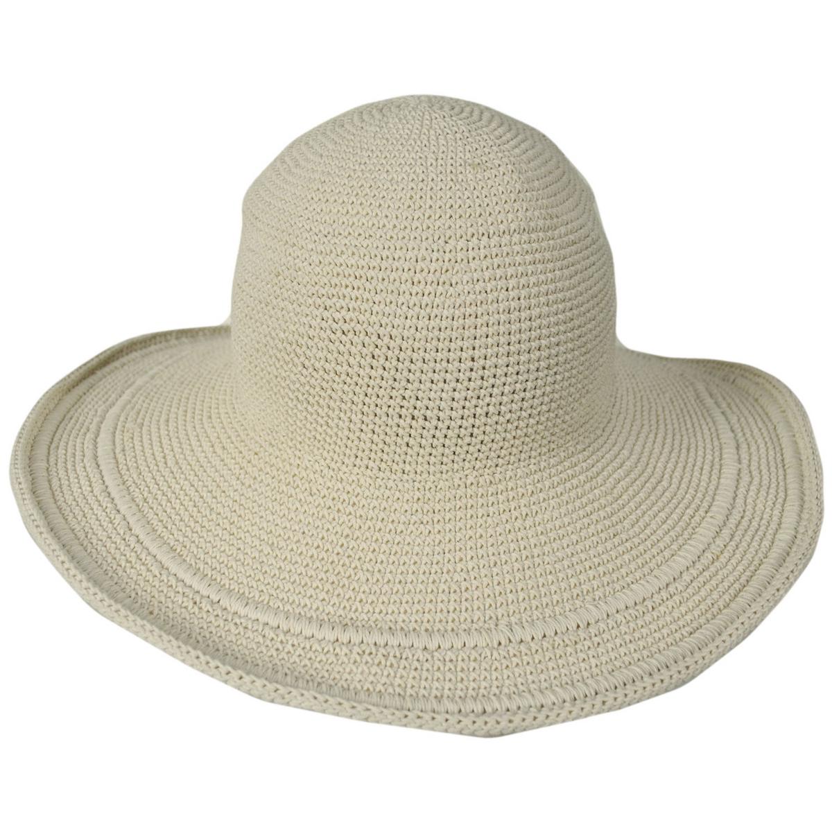 San Diego Hat Company | Bali Cotton Crochet Sun Hat  | 108934 | front | NATURAL