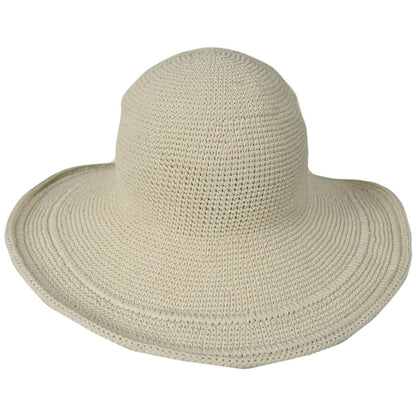 San Diego Hat Company | Bali Cotton Crochet Sun Hat  | 108934 | front | NATURAL