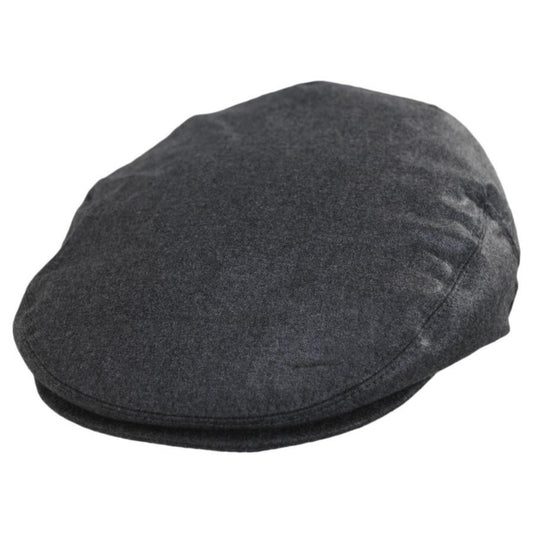 Baskerville Hat Company | Attingham Wool Poplin Ivy Cap | 167671 | lead | GREY