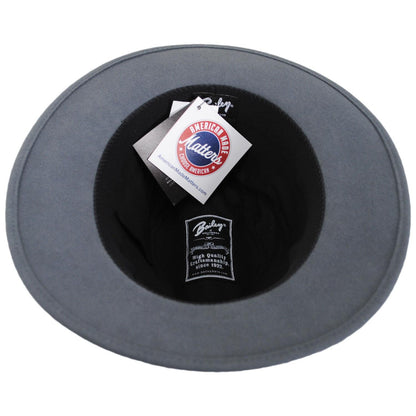Bailey 1922 | Brandt Lanolux Wool Felt Fedora Hat - Bluestone | 130061BS | under | BLUESTONE