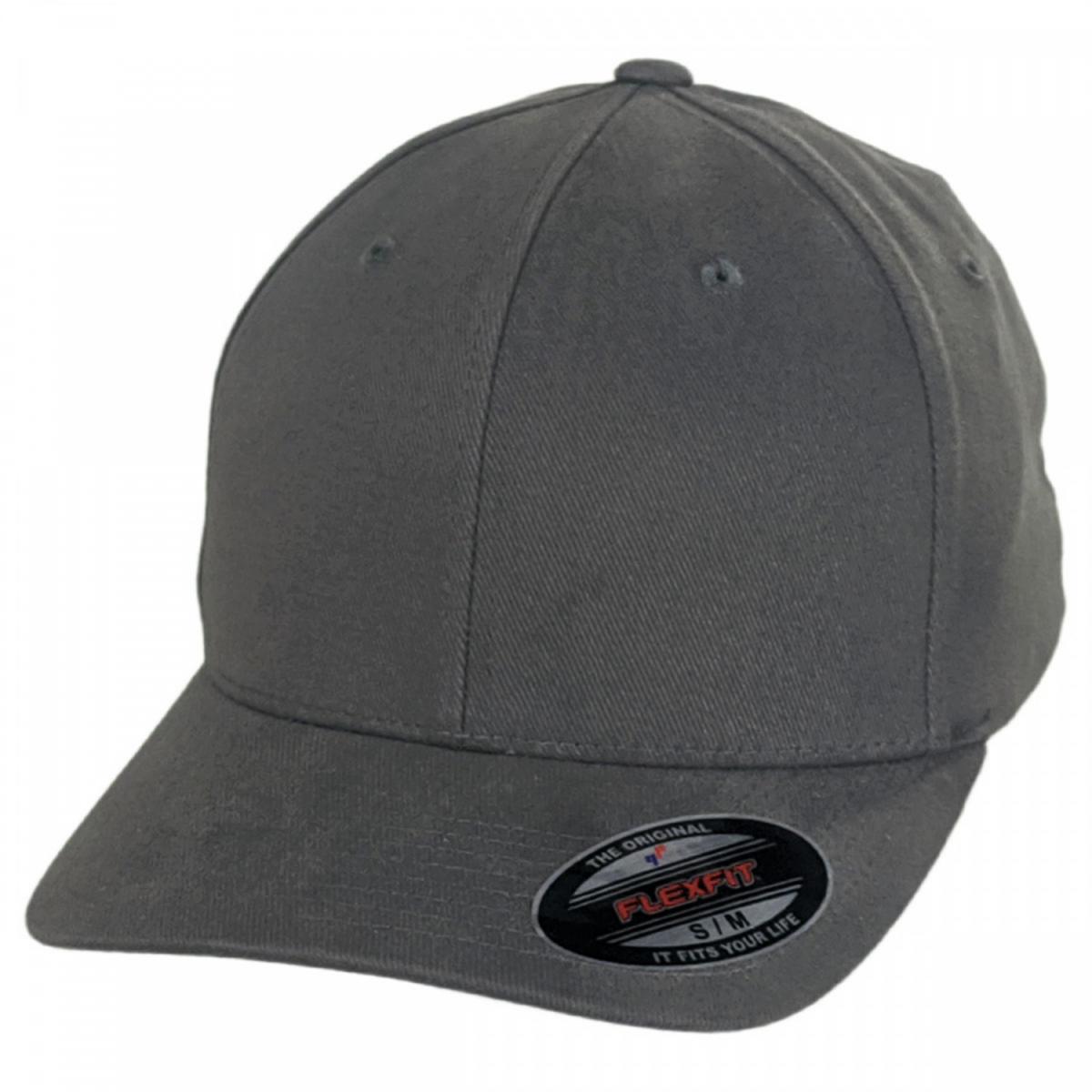 Flexfit | Brushed Twill MidPro FlexFit Fitted Baseball Cap | 221500 | lead | GREY