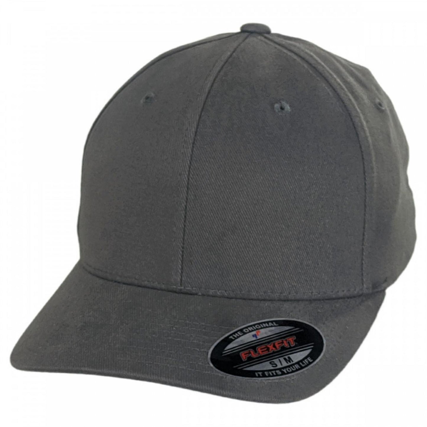 Flexfit | Brushed Cotton Twill MidPro Flexfit Fitted Baseball Cap | 221500 | lead | GREY