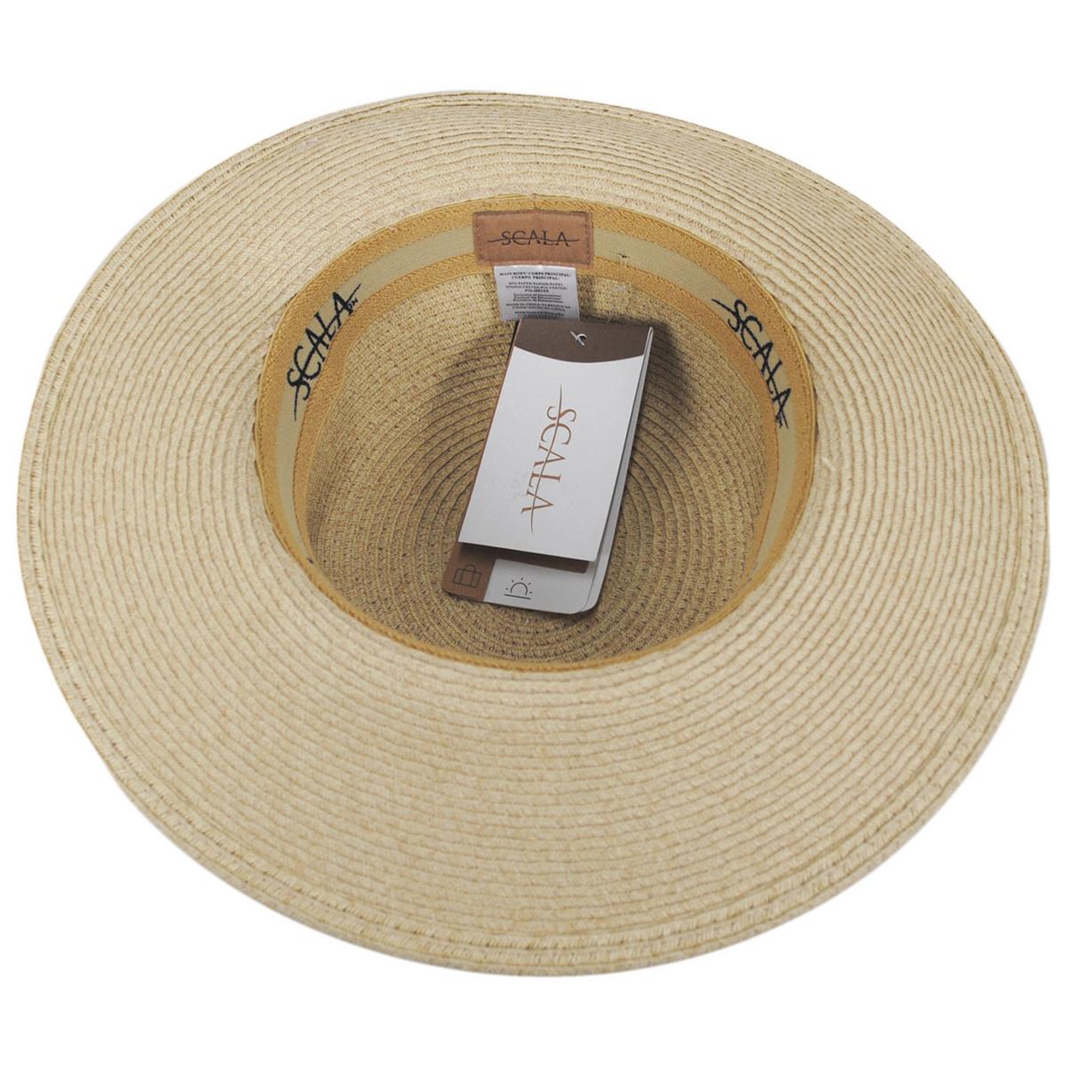 Scala | Assymetrical Toyo Braid Facesaver Cap | 101551 | under | NATURAL